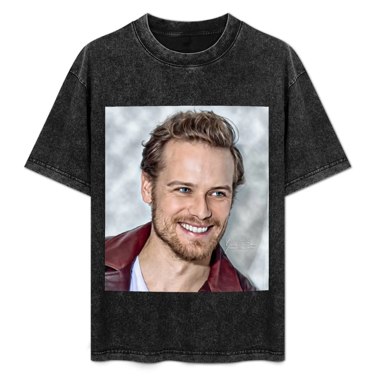 sam heughan T-Shirt oversized graphic tee tees hippie clothes Blouse t shirts for men pack