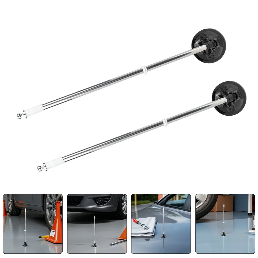 

2pcs Mini Holder Small Table Flag Stand With Suction Cup Car Flagpole For Desk Office Decor Portable Flag Mount For Parades