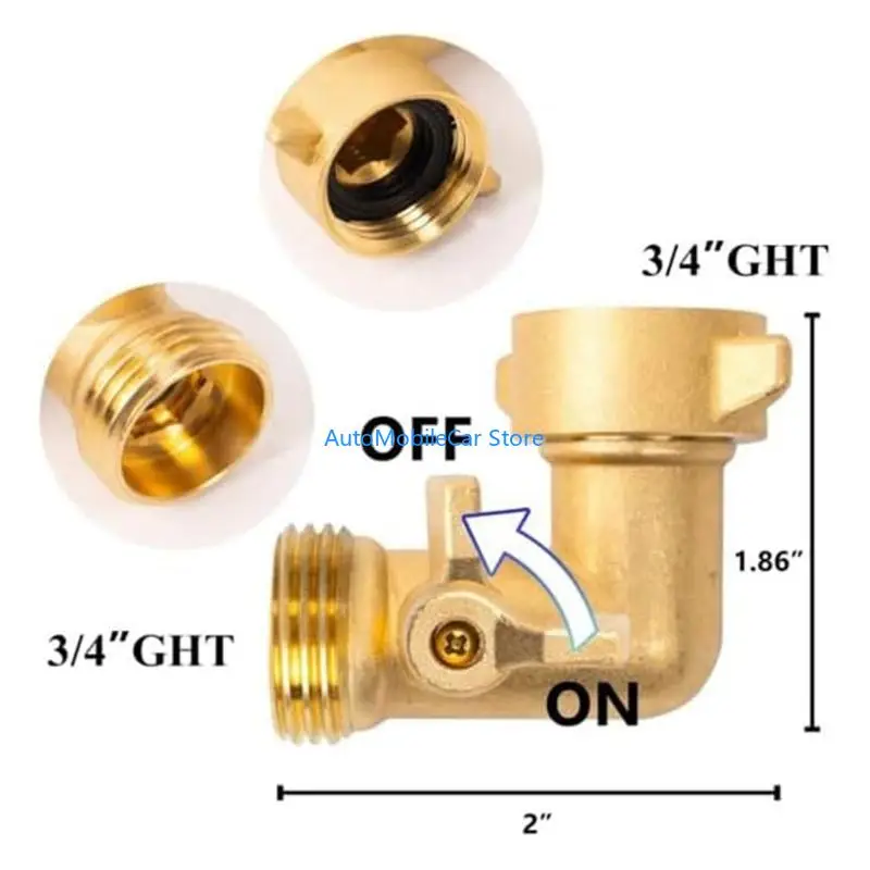 

G8TE Campers Water Port Assembly Universal Water Inlet Stainless Steel Construction