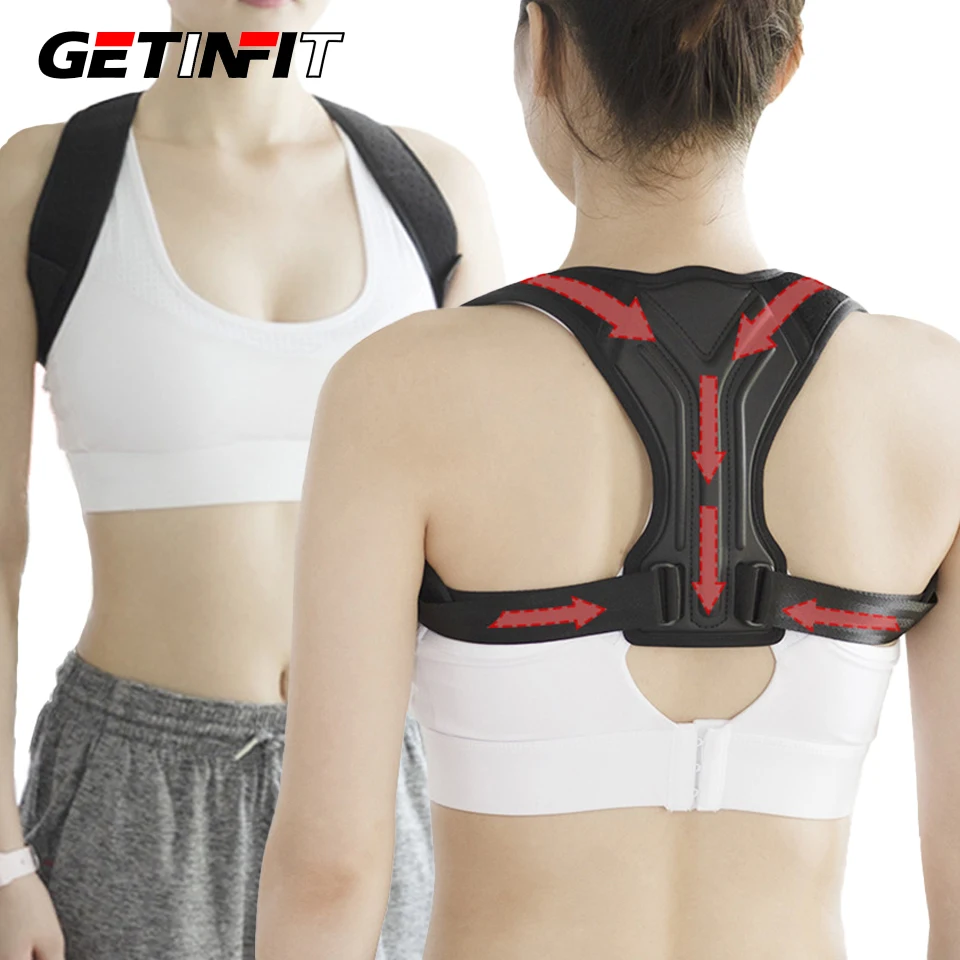 GETINFIT Breathable Anti-hunchback Corrective Belt Sitting Invisible Corrective Belt Back Posture Scoliosis High Low Shoulder