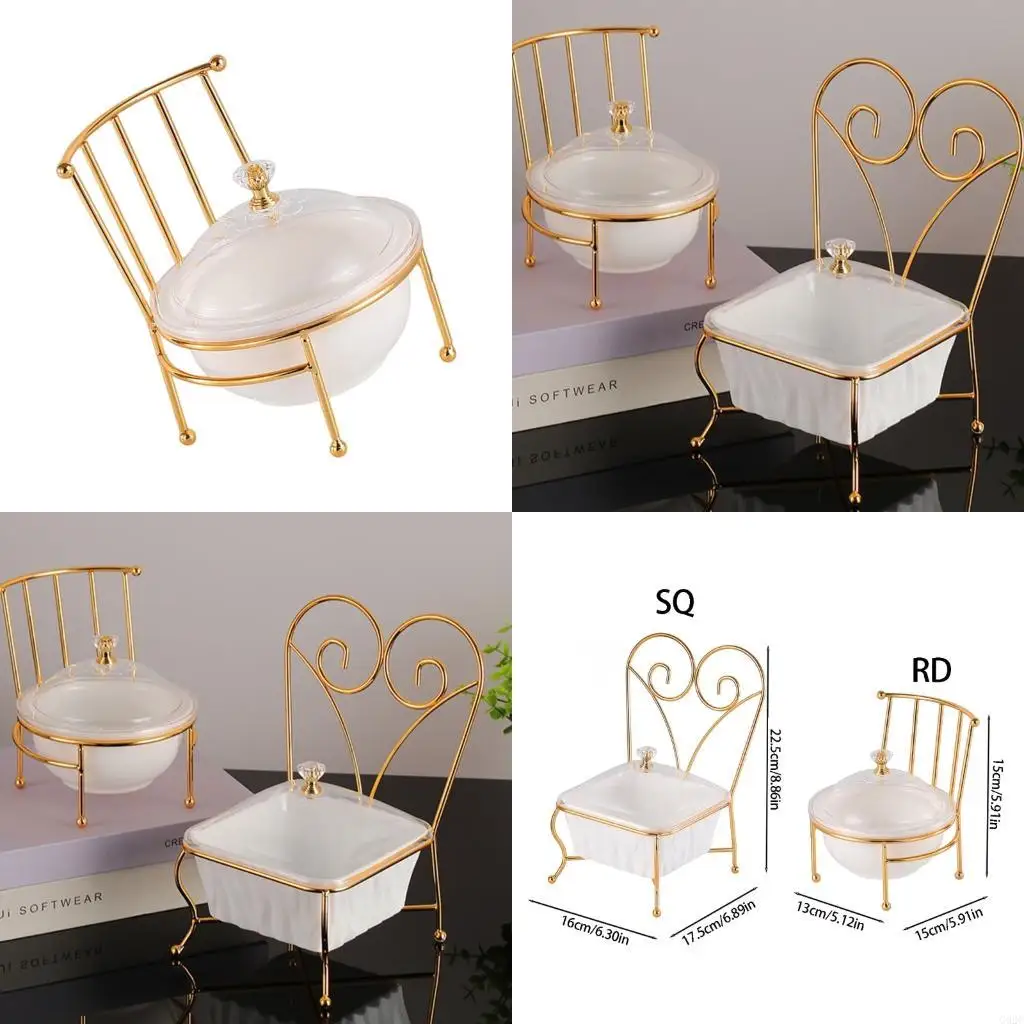 G92C Elegant Fruit Tray Combining Metal Durability With Transparent Acrylic Aesthetic Metal Display Tray Dining Accessory