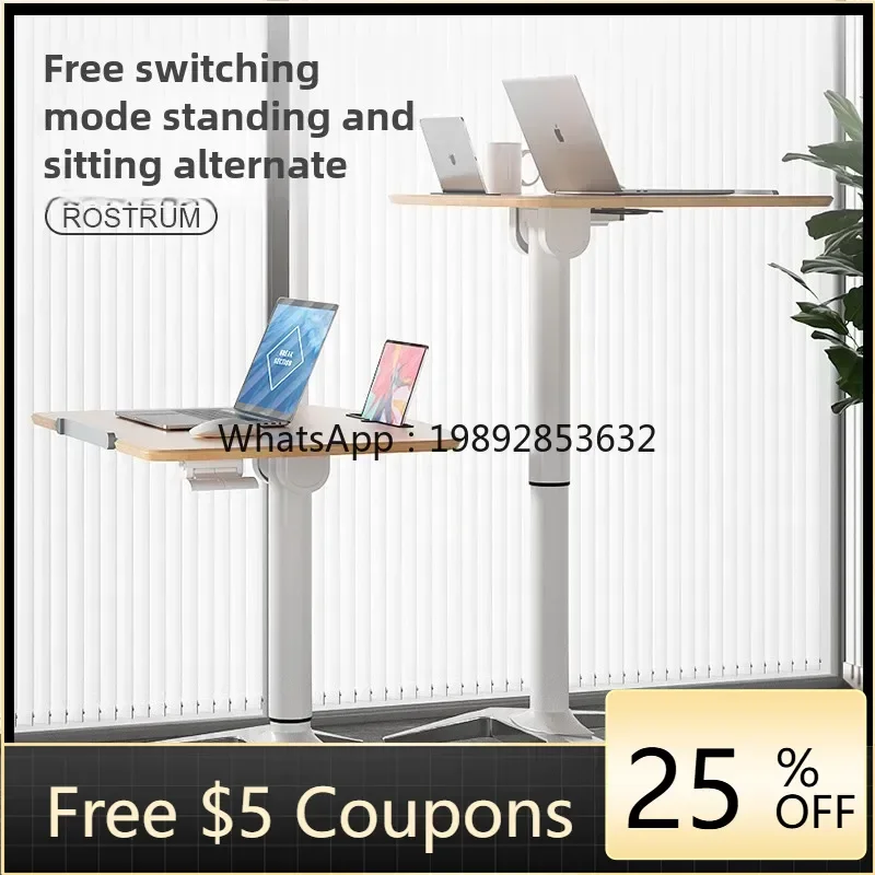 

7BGZ office computer desk lifting and folding training host small welcome reception desk