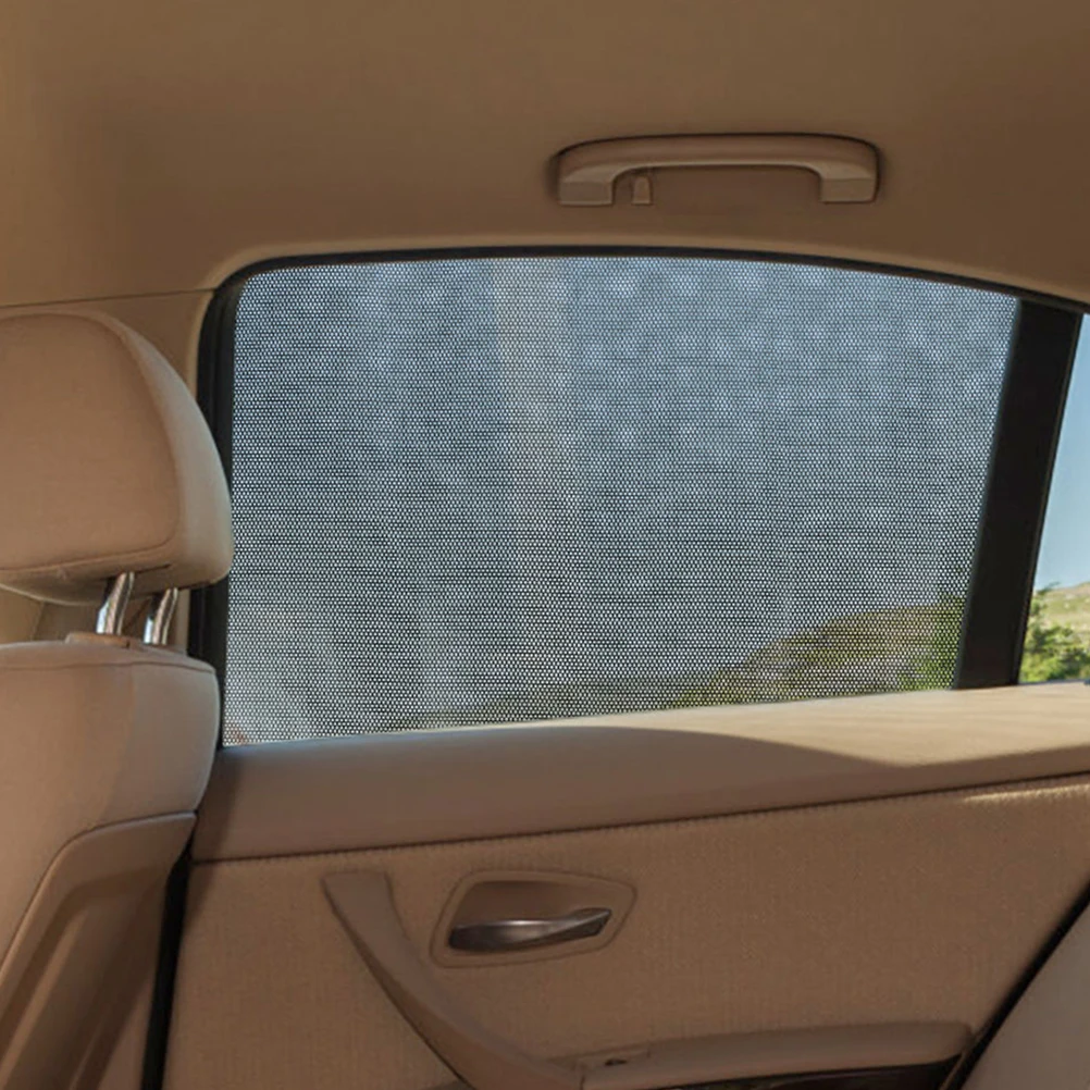 

2Pcs 38x46cm Car Window Film Light Shielding Heat Insulation Privacy Tinted Film for Side Shades UV Protection