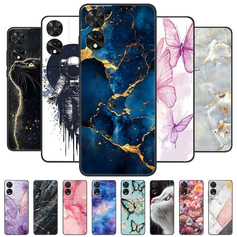 

Чехол для TCL 505, модный мраморный дизайн, полная защита, чехол для телефона TCL 50 5G/505/50 SE, мягкая силиконовая задняя крышка 50SE