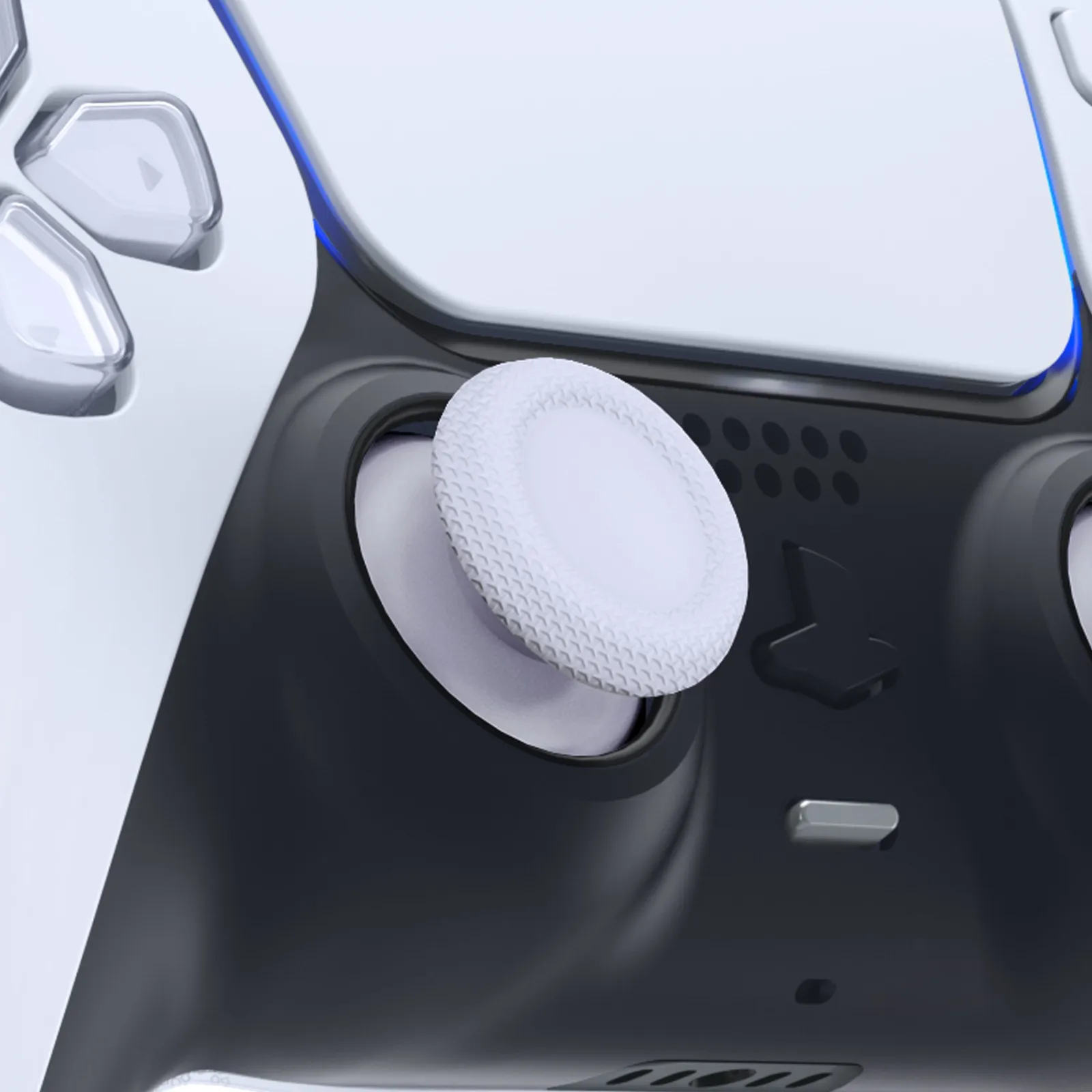 eXtremeRate Yedek Thumbsticks Düğmesi Analog Çubuk Joystick ps5 için ps4 Tüm Model - Beyaz Kırmızı Siyah Mor