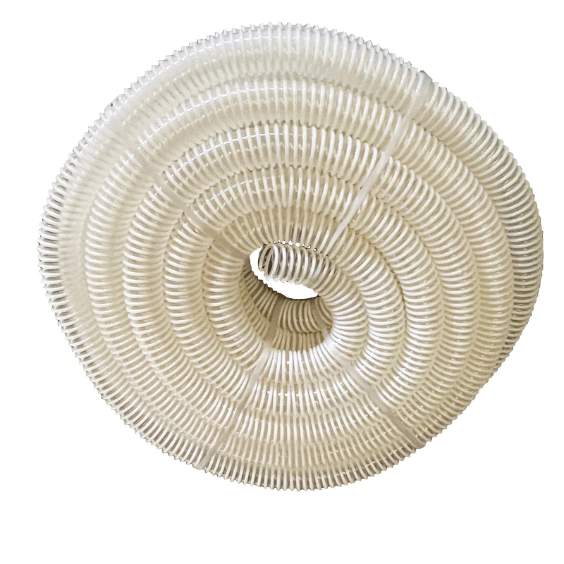 2025Flexible Plastic Reinforced PU Pipe with Corrugated Spiral Water Pump, Flexible Hose Through Material Pipe
