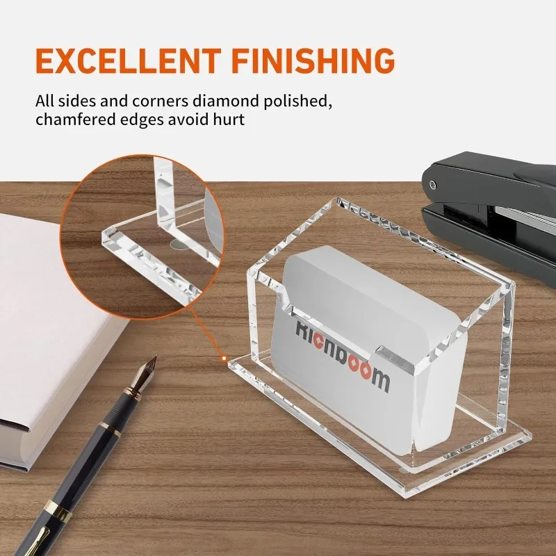 Transparent Business Card Holder Acrylic Display Stand Box Desk Storage Shelf Plastic Desktop Place Card Holder Office Supplies