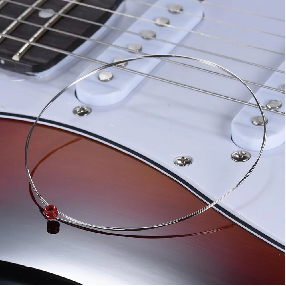 10PCS RX-2 Model Electric Guitar String Carbon Steel Silver Single String Replacement String Replacement For Electric Guitar