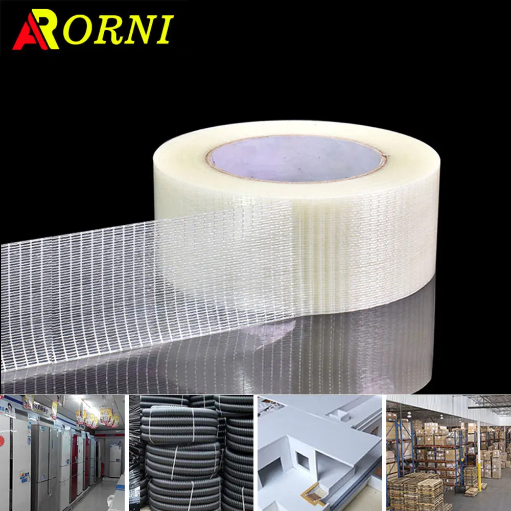 Reticular fiber with toy aircraft model Super mesh single-sided with wear-resistant glass fiber reinforced tape 25m