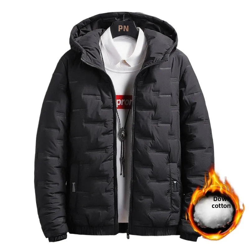 2025년 핫셀링 남성용 면 재킷 겨울 외국 무역 코트 트렌디한 짧은 두꺼운 패딩 면 재킷