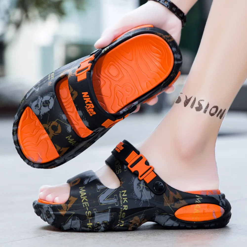 

Мужские модные повседневные легкие сандалии с удобной подошвой из ЭВА, нескользящие тапочки