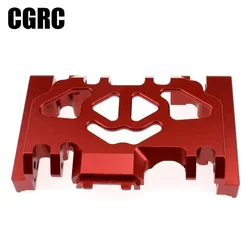 Caja de cambios central de Metal para carreras, montaje de Base inferior, placa de deslizamiento medio para coche trepador de control remoto Traxxas TRX4, accesorios mejorados