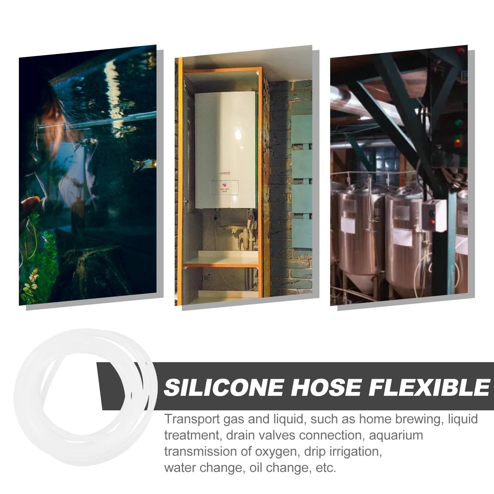 

Flexible Transparent Clear Hose Soft Tube for Home Brewing Beer Keg Liquid Transfer Water and Gas Transmission