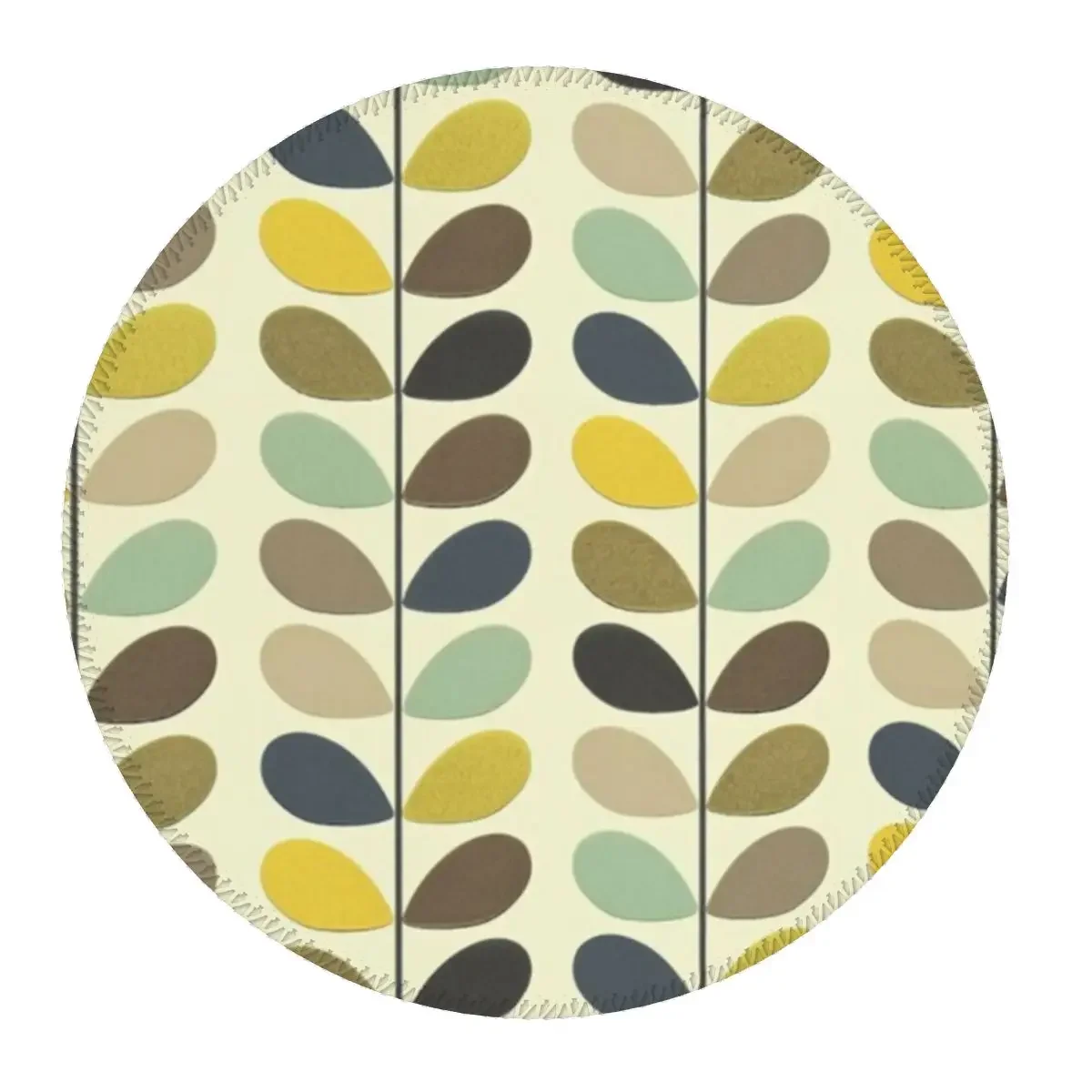 Orla Kiely Multistem Round Mouse Pad Computer Keyboard Mouse Mat Gamer Laptop Desk Mat Office Table Mats