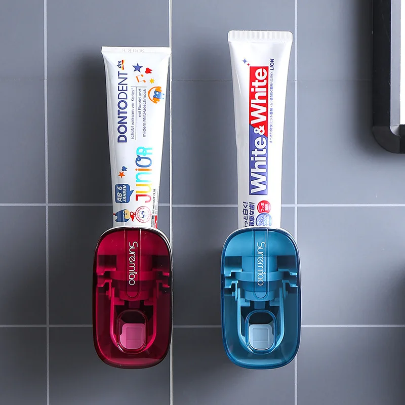 Dispenser automatico di dentifricio a parete pigro dentifricio spremiagrumi portaspazzolino accessori per il bagno