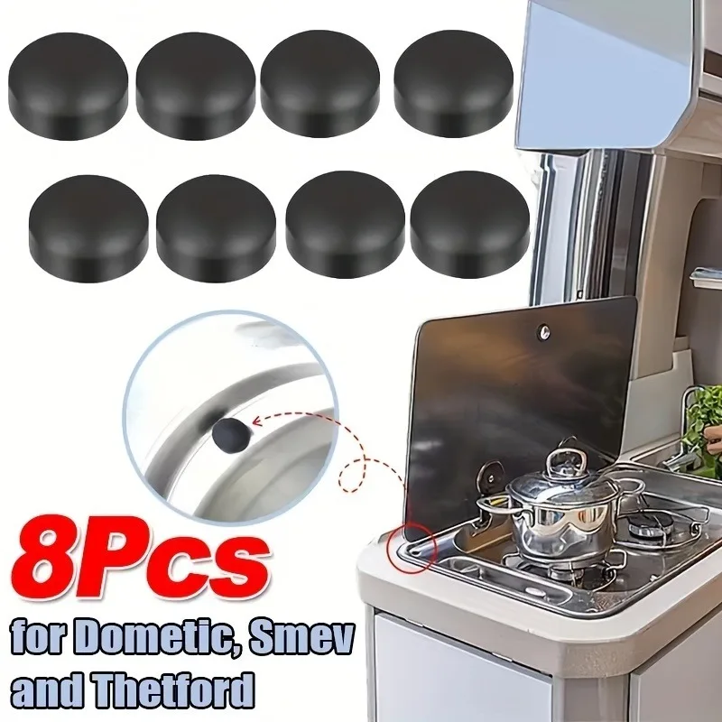 

8pcs Rubber Plugs Protective Rubber Plugs Set RV Kitchenware Gas Stoves Holder Rubber Cover Caps for Dometic Smev Thetford