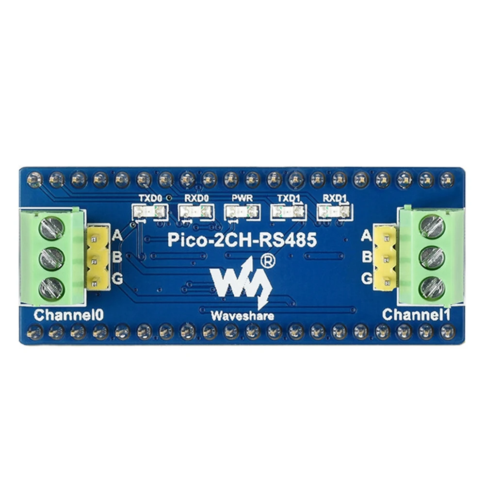 Waveshare for Raspberry Pi Pico Uart to RS485 Expansion Board Dual Channel RS485 Transceiver SP3485 Driver Chip