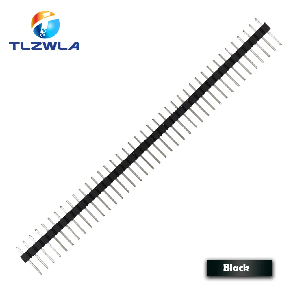 10PCS 1X40Pin Zerbrechliche Pin Header 2,54mm Einreihige Stecker Header Stecker PCB Pin Streifen für Arduino gelb/grün/Weiß/Schwarz