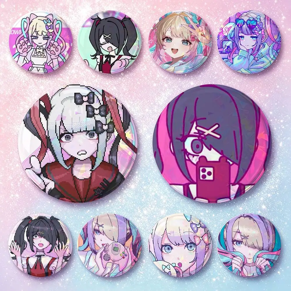 Needy Streamer Overload Badges Button Round Creative Pin Brooch Badge Bag Decor Accessories Fans Collect Friends Gifts