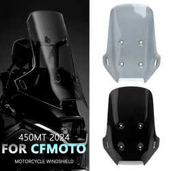 Motorcycle Accessories For CFMOTO 450 MT 450MT 2024 Fairing Wind Deflector Front Windshield Heightening And Widening Windscreen