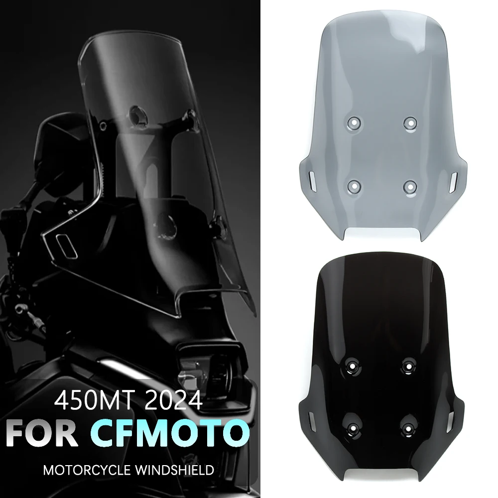 Motorcycle Accessories For CFMOTO 450 MT 450MT 2024 Fairing Wind Deflector Front Windshield Heightening And Widening Windscreen