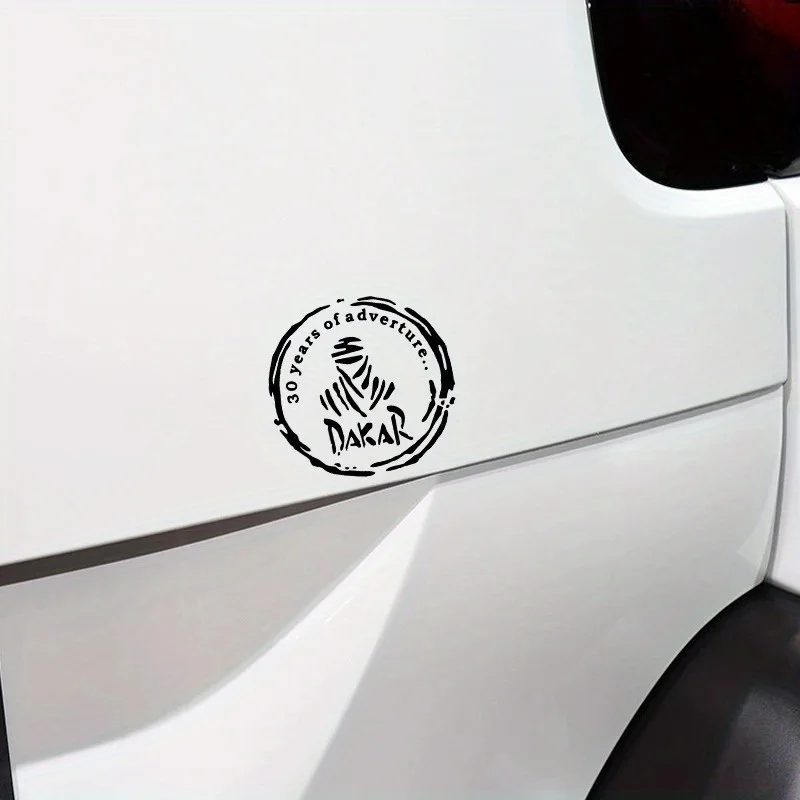 

1PC Off-Road Adventure Car Stickers – 30 Years Theme Black/Red/White Waterproof Vinyl Decals for Auto Exterior & Window Styling