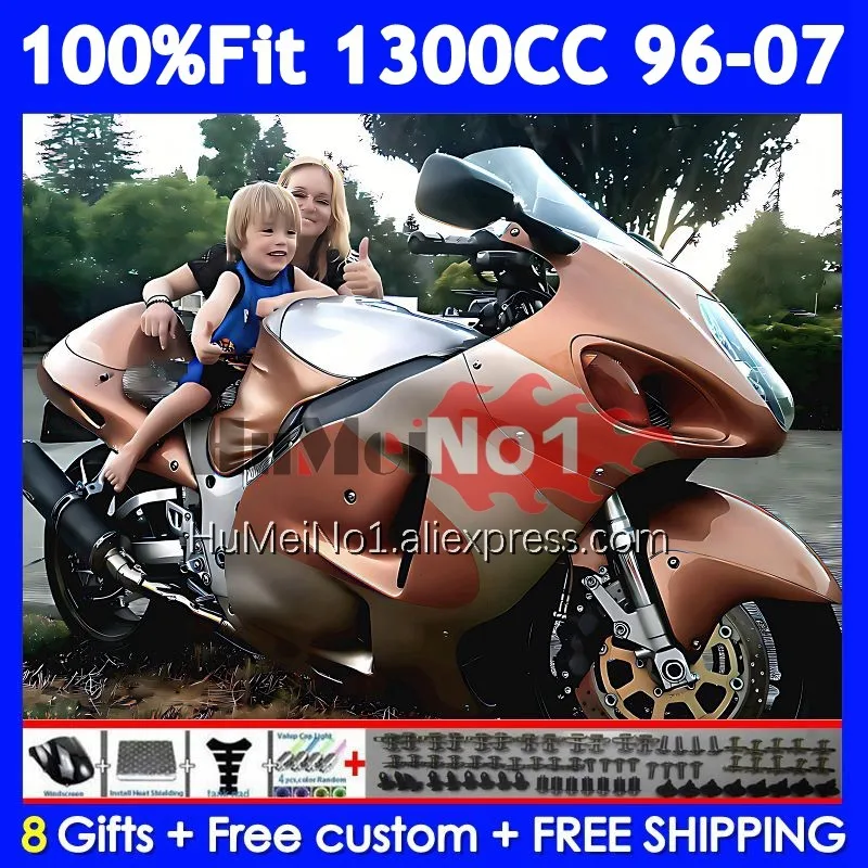 Fairing For SUZUKI GSXR 1300 CC Hayabusa GSXR-1300 126No.324 GSXR1300 96 97 98 99 00 01 2002 2003 2004 2005 2006 2007 New Orange