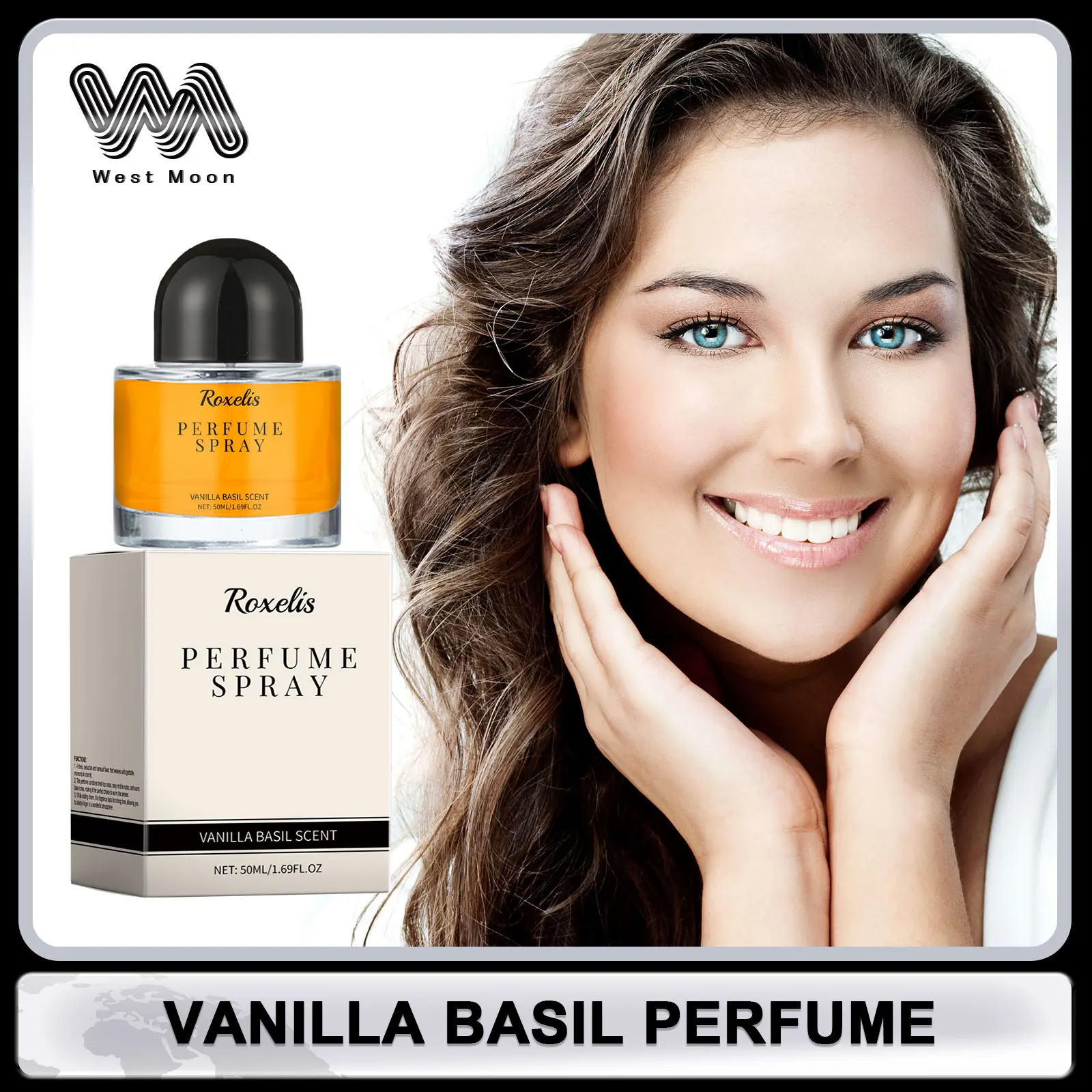 Vanilla Basil Perfume Refresh Charming Lasting Vanilla Floral Fragrance Attract Men Eau De Toilette Spray Elegant Women Perfume