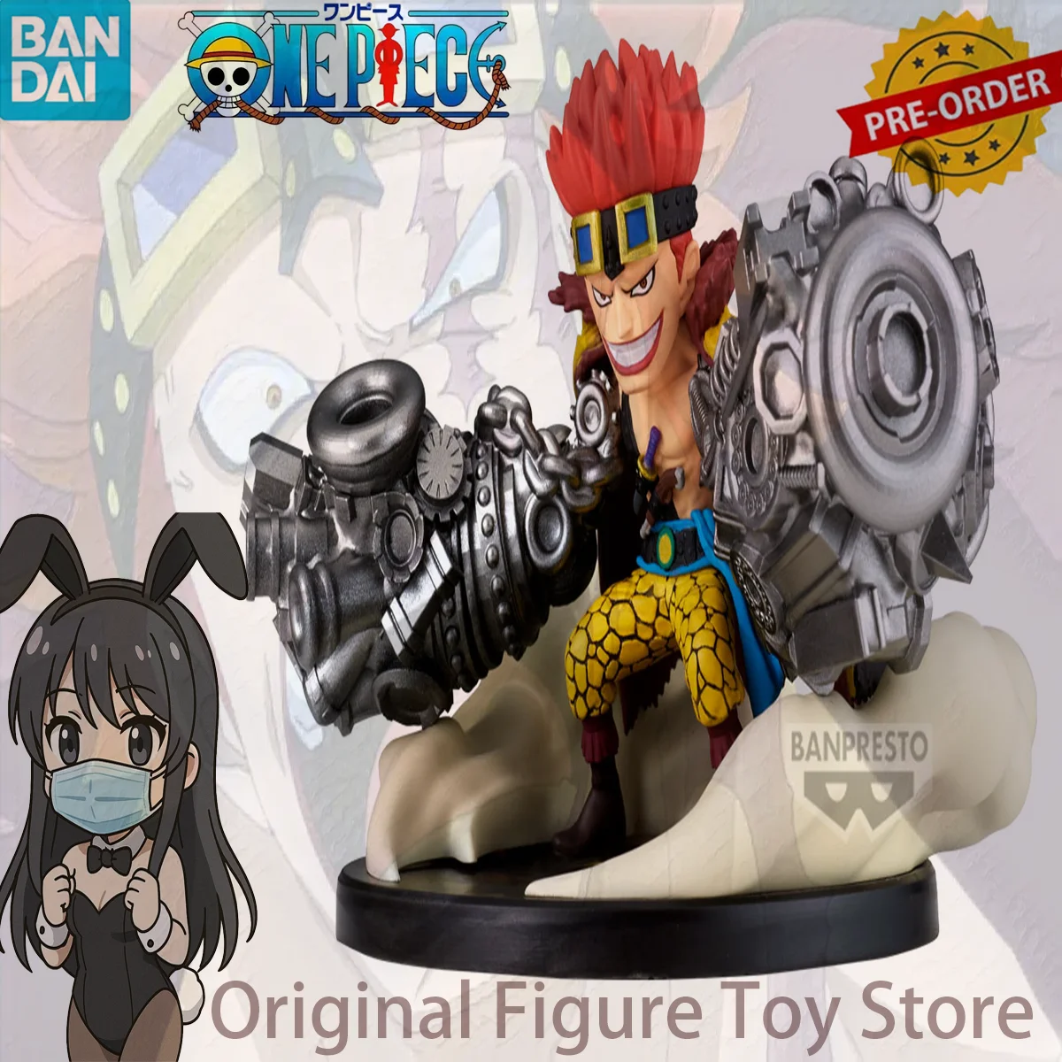 

100% Original BANDAI BANPRESTO ONE PIECE Eustass Kid WCF PVC Anime Figures Action Figure Model Toys Gift