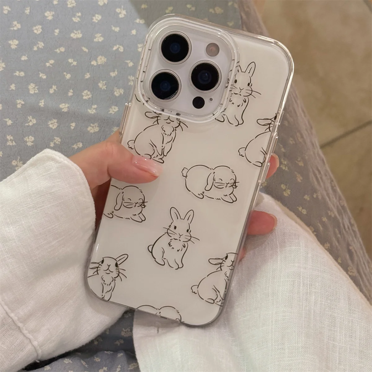 Casing Ponsel Lucu Korea INS Bergaya Mewah Tahan Benturan Cat HelloKitty Baru untuk iPhone 16 15 14 13 Pro Max Sampul Anti Jatuh Cantik Menyenangkan