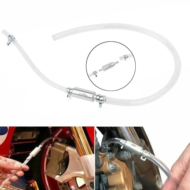 Motorcycle Brake Bleeder Kit Manual Fluid Extractor Pump HeavyDuty OneWay Check Valve for Car and Motorcycle Service