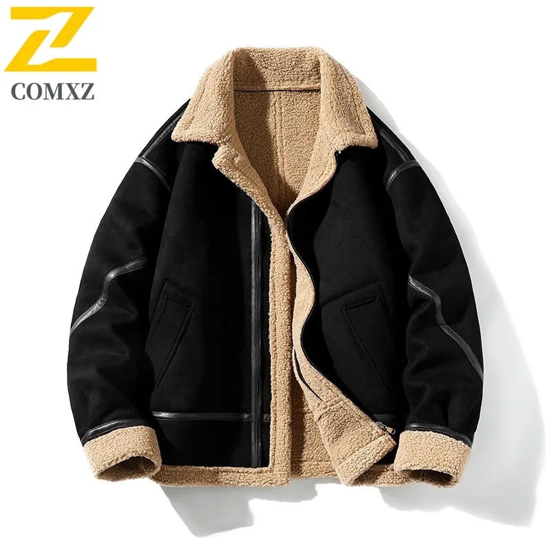 COMXZ Men Bread Jacket Retro Lightweight Outdoor Windproof Skiing Travel Padded Jacket 2025 Camping High-Quality Winter Jacket