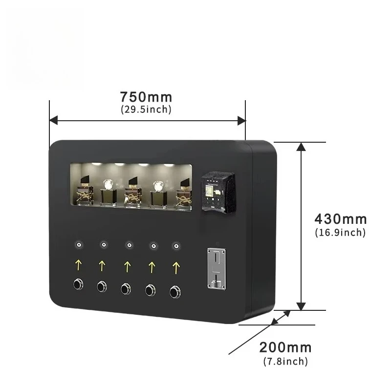 Perfume Spraying Vending Machine Fragrance Vending Machine With Coin-Operated Retail Perfume Spray