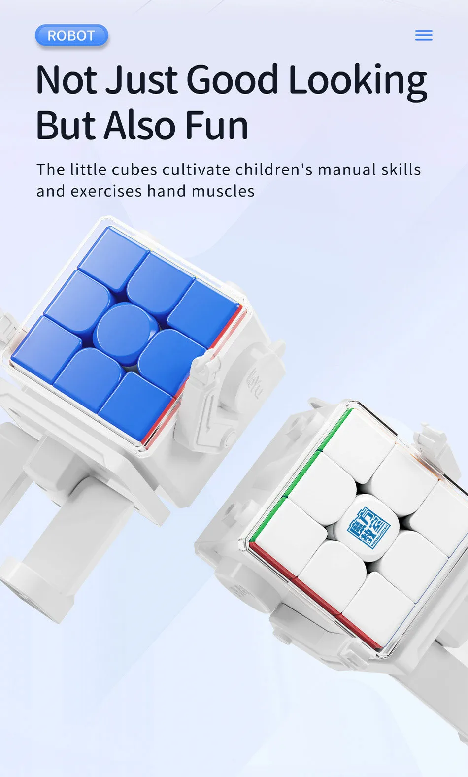 Moyu Meilong Zauberwürfel Roboter 2x2 3x3 4x4 5x5 Magnetische Und KEINE-Magnetische Version Professionelle Puzzle Spielzeug Für Kinder Cubo Magico – Detail 4