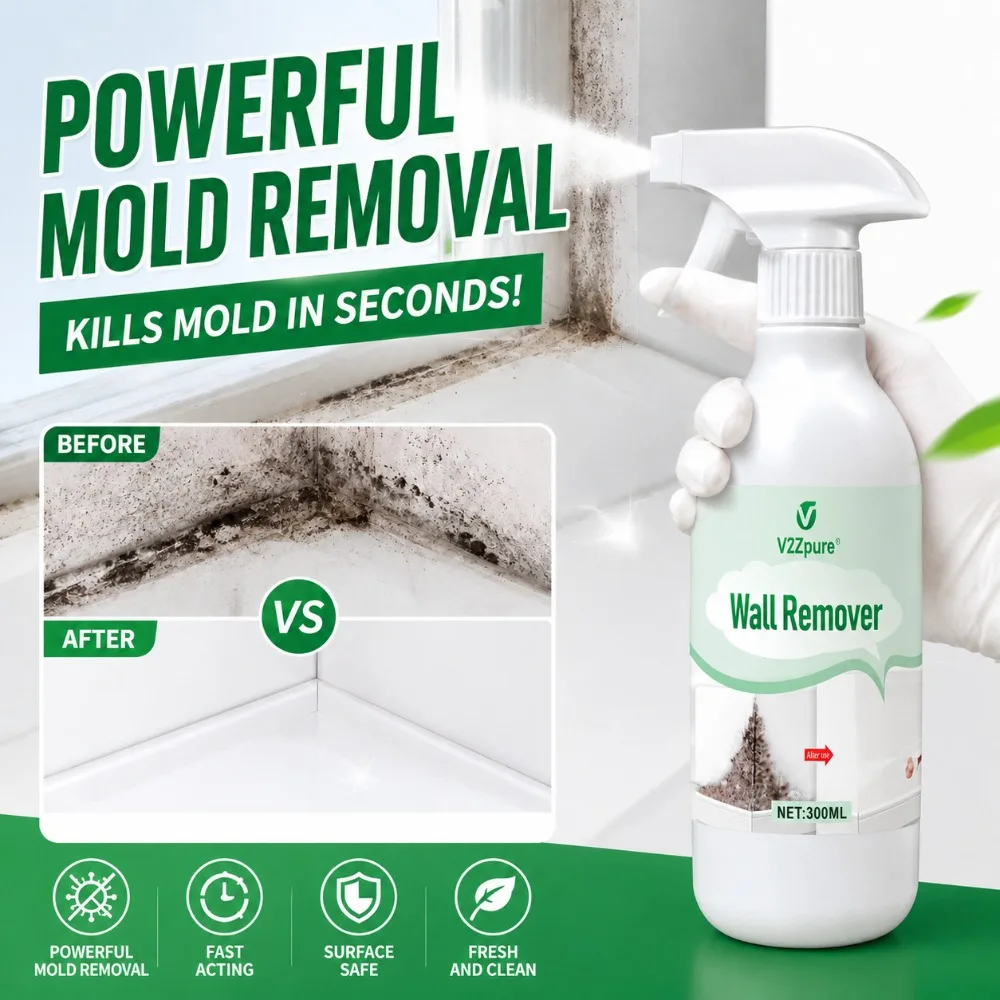 Mold Remover Spray Prevent Fungus Furniture Tile Wall Stains Removal Sink Descale Antibacterial Bathroom Mildew Cleaning Age