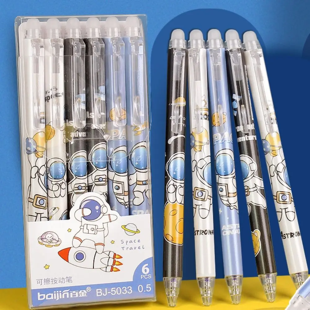 

6Pcs/Set High Quality Plastic Gel Pen Quick-Drying Ink Student Specific Neutral Pen Erasable Gift Writing Tools School Office