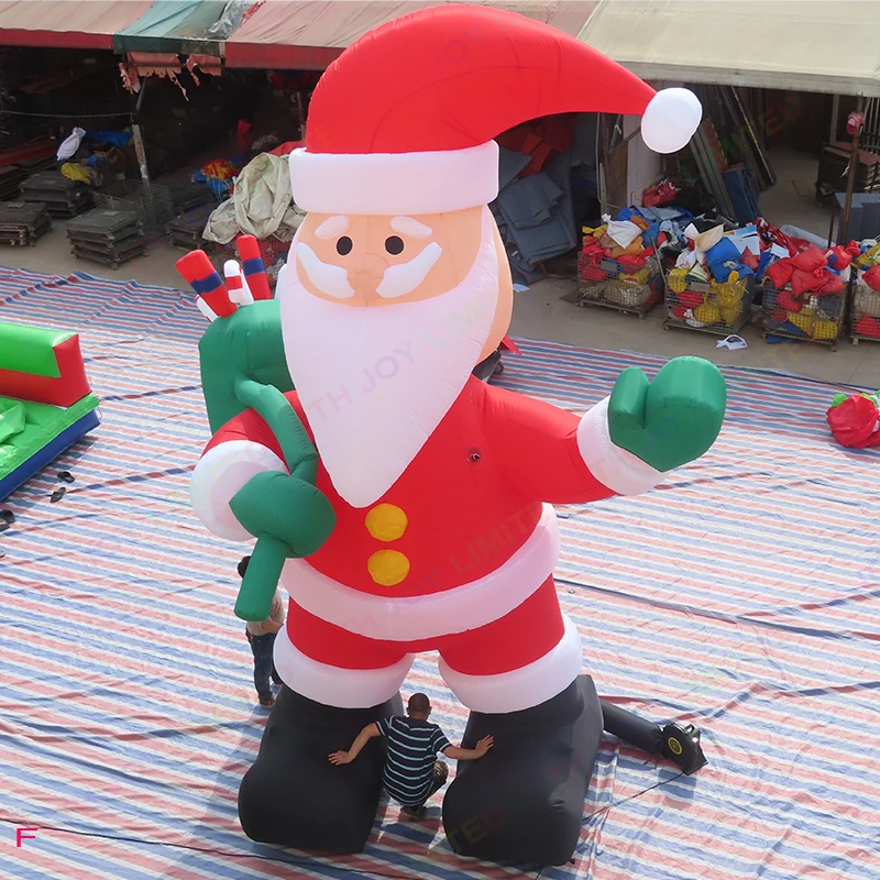 26ft Giant Inflatable Santa Claus Christmas Inflatable Outdoor Decoration For Yard Party Xmas Decorations Inflatable With Blower