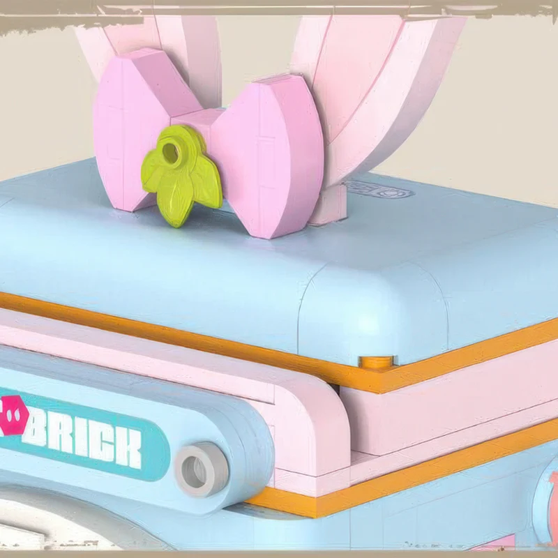 Model aparatu fotograficznego OUZEY do składania, klocki z mini elementami, kreatywny projekt DIY, prezent dla miłośników fotografii