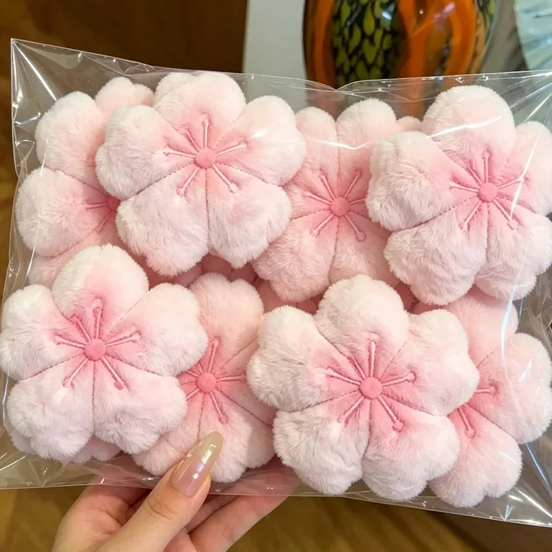2026 pendant small accessory girl cherry blossom healing plush pendant keychain plush pendant