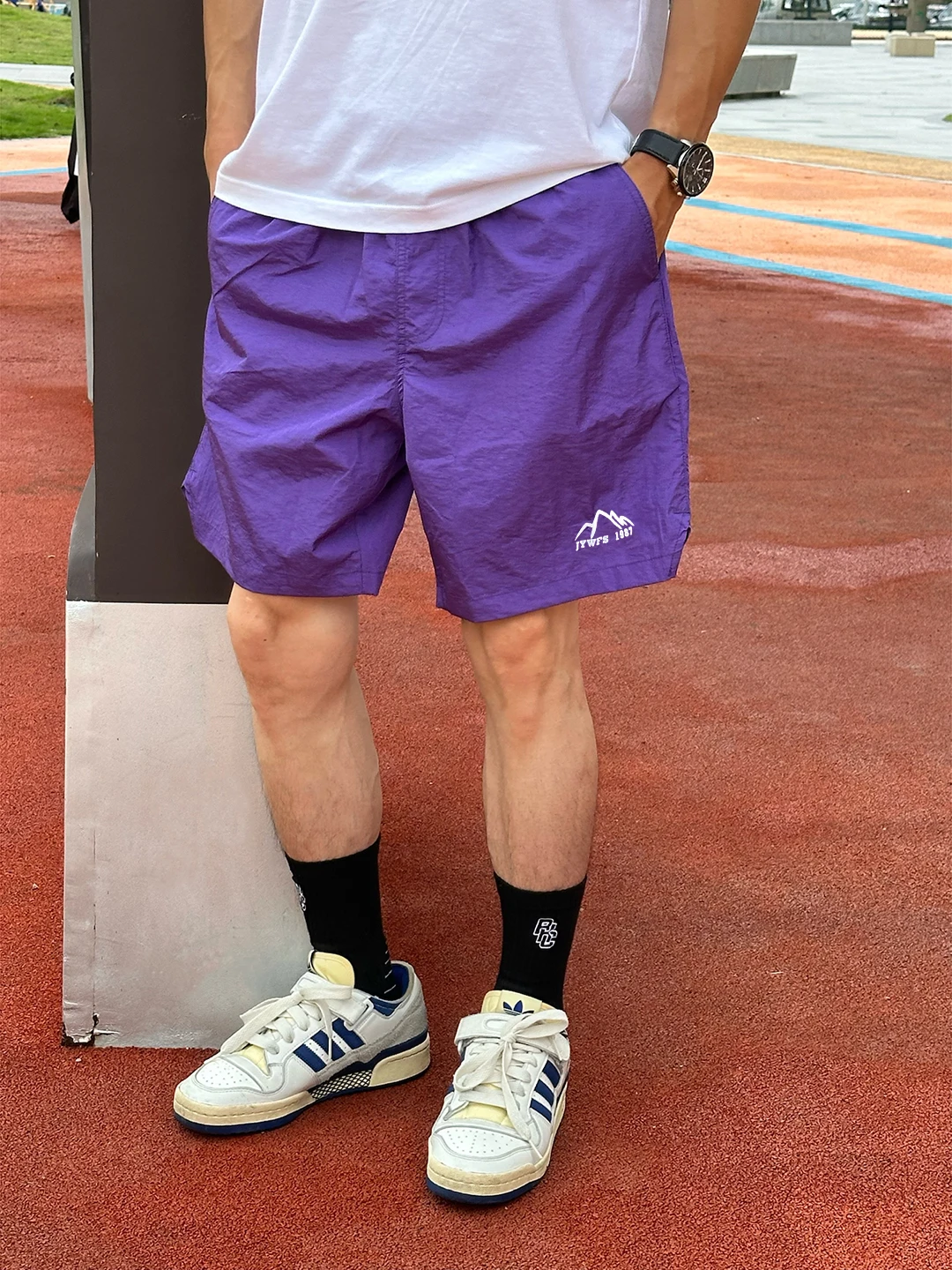 

Qui Dry Sport orts Men's Summer Dopane Loose Five-Quarter Outdoor Cool Feeling Beach Pants Youth Active Lightweight