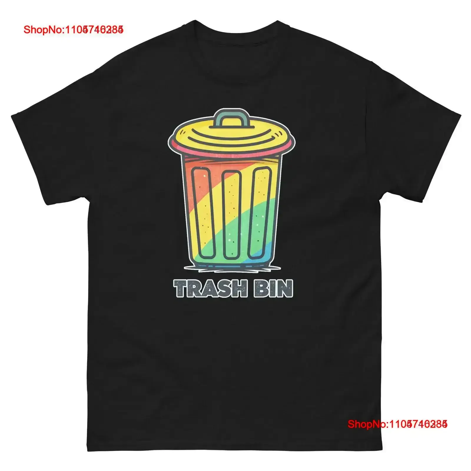 Trash Bins Nightclub Bar Nightlife Party T Shirt vintage Washed homme Breathable Casual Stretched Top For Everyday Wear