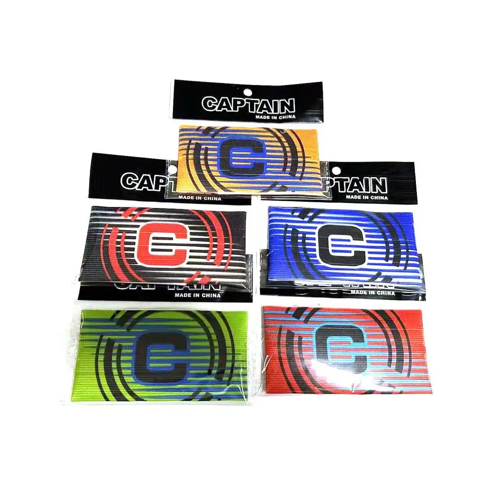 

Random Football Captain Armband Non-slip Adjustable Soccer Armbands Elasticity Anti-off Sports Armband Soccer Gift
