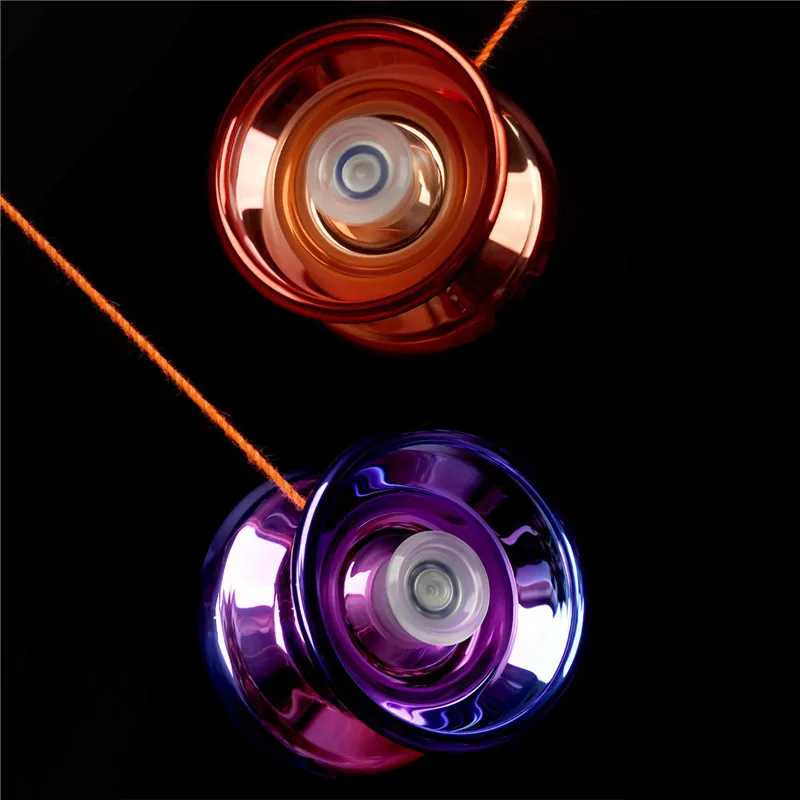 Alloy Flashing Metal Yoyo Children\'s Toys Funny Toy Yoyo for Kids and Beginners Metal Yo-Yos Outdoor Toys Accessories