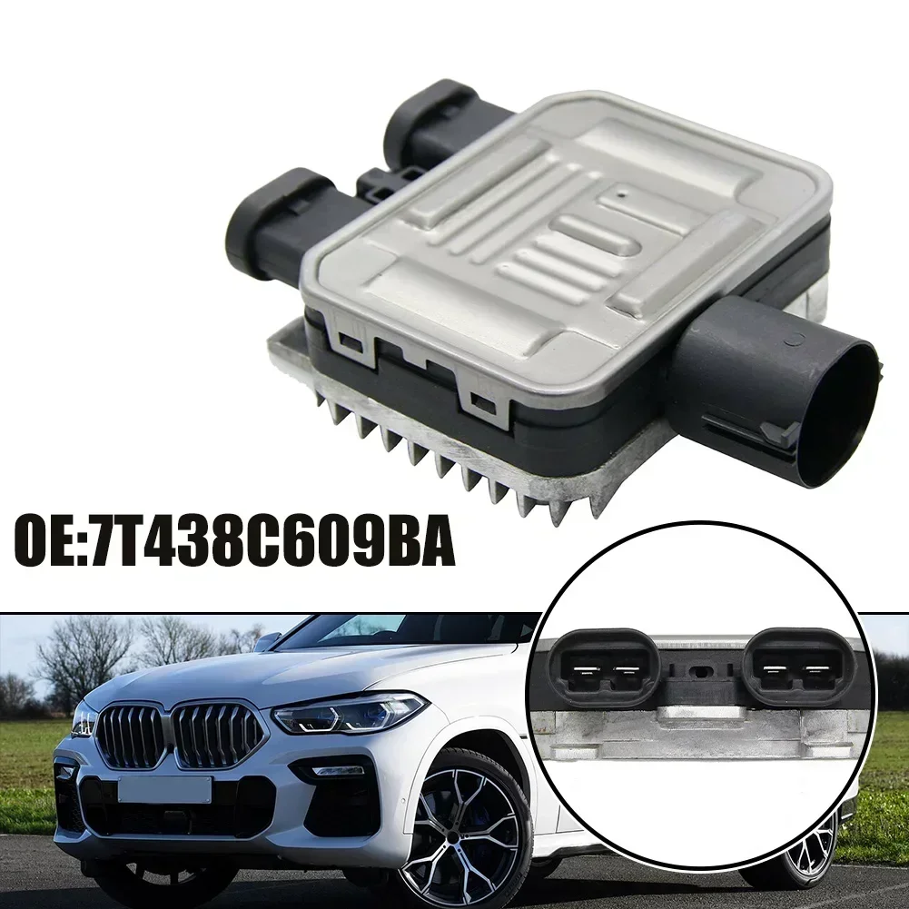 Premium Radiator Fan Control Unit 7T438C609BA - Plug & Play Direct Fit For Rover LR2 For Volvo USEFUL