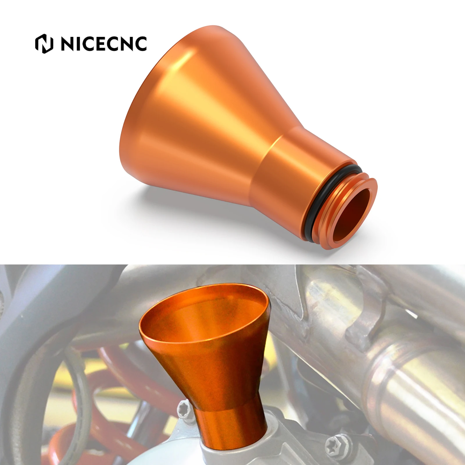 

NICECNC For KTM EXC 300 2001-2022 EXC 250 EXCF 350 EXC 450 SX 125 SXF 250 SXF 450 XC 250 XCW 300 XCF Oil Filler Refueling Funnel