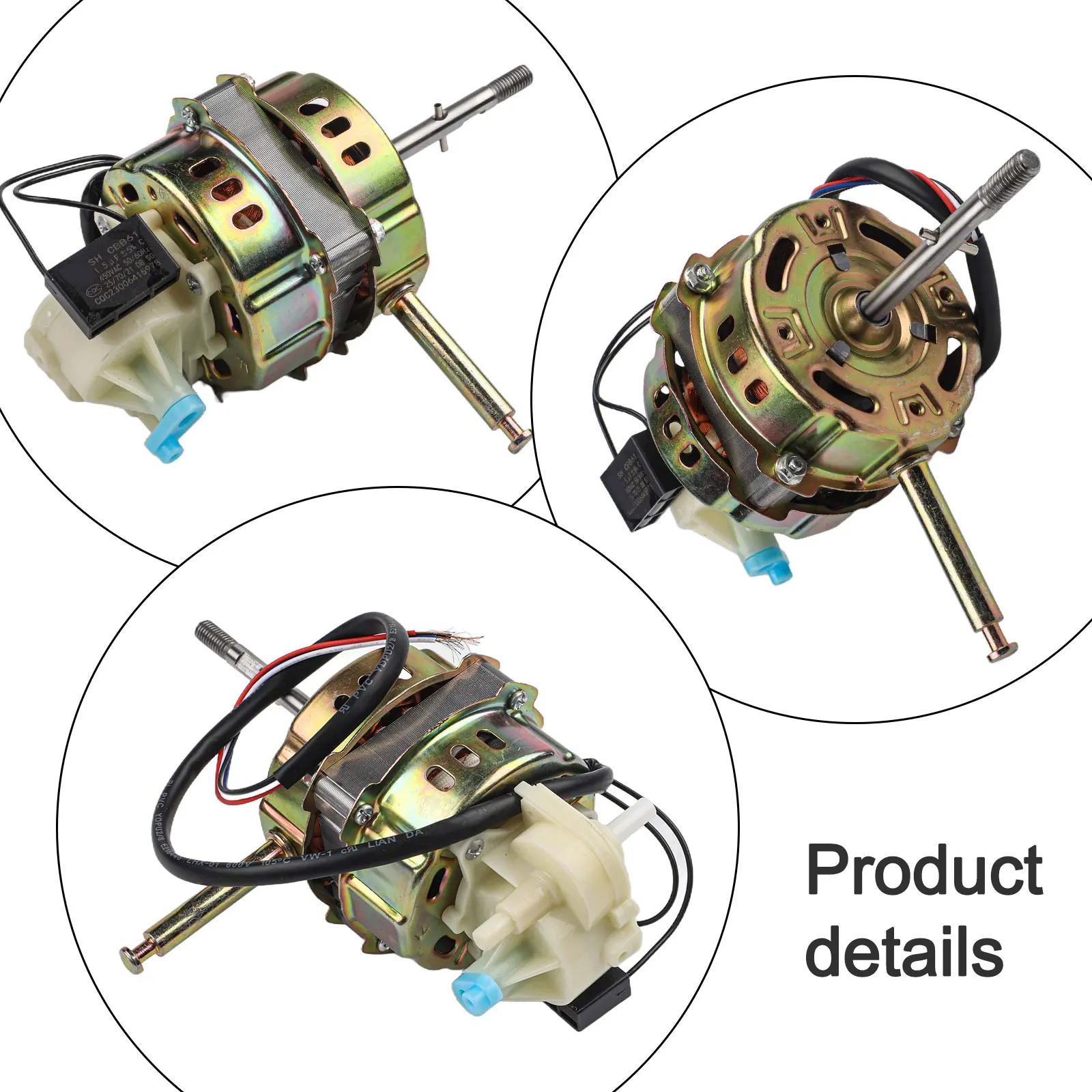 Table and Floor Fan Motor with Copper Construction and Adjustable Speeds Offering Enhanced Airflow and Low Noise Operation