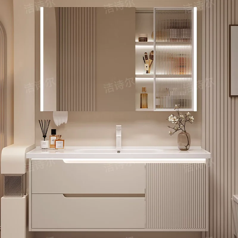 White Storage Cupboard Organizer Shelves Display Toilet Partitions Drawers Paper Bathroom Cabinet Luxury Gabinete Home Furniture