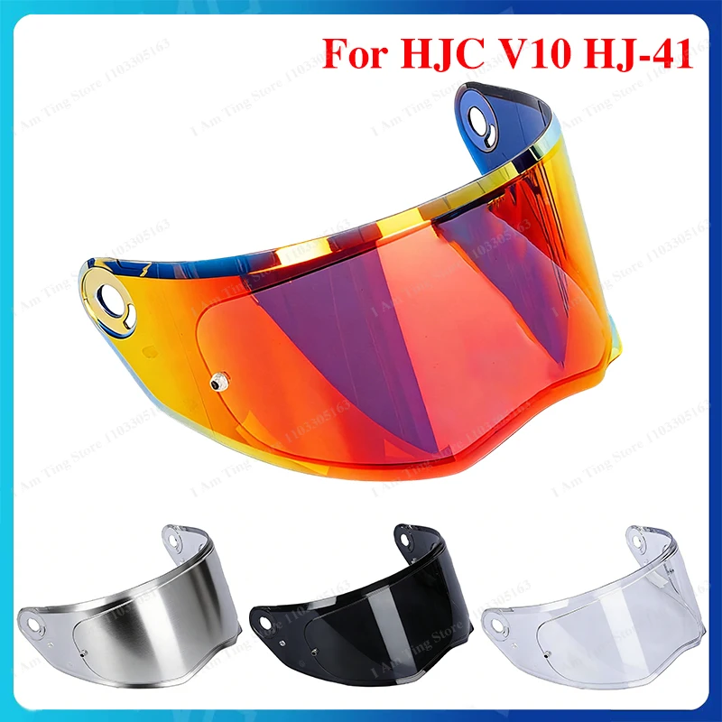 V10 Motorcycle Helmet Visor Lens For HJC V10 HJ-41 HJ41 Replace Anti-UV Anti-Scratch Dustproof Wind Motorcycle Accessories