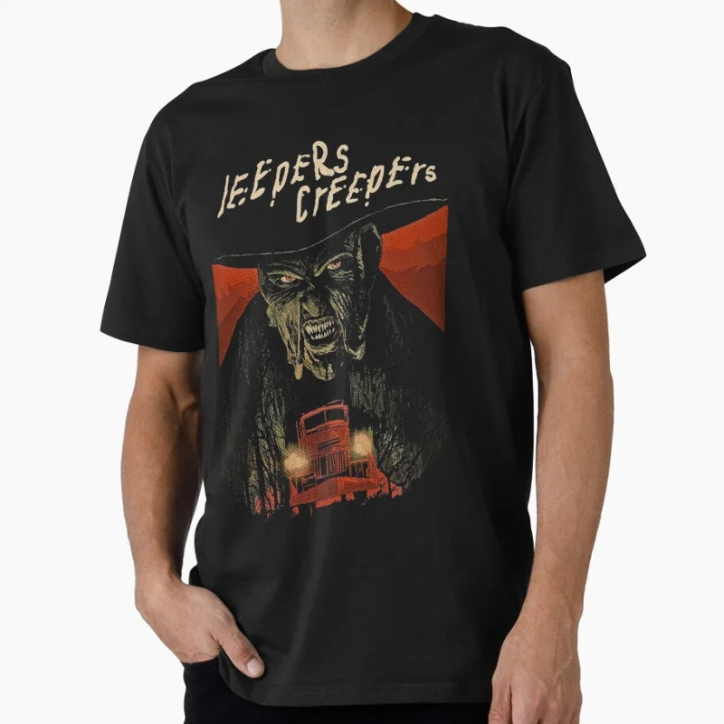 

Horror movie Jeepers Creepers 1008 Spooky Film Scary Halloween Gift T shirt for men Large size Tops 100% cotton printed Clothes