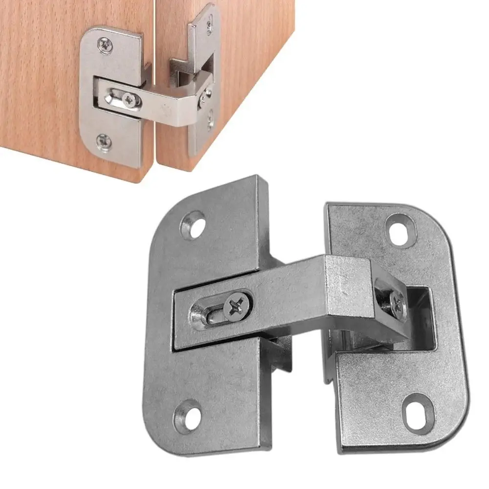Zinc Alloy Pie Cut Corner Hinge Heavy Duty Soft Close Load-Bearing Hinge Adjustable Standard Size Bifold Doors Connector Corner